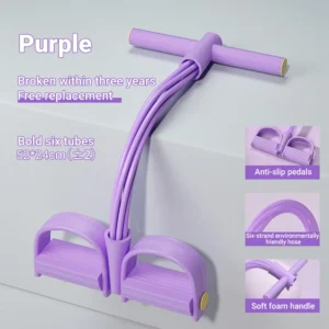 6-Tube Resistance Band Multi Function Tension Rope